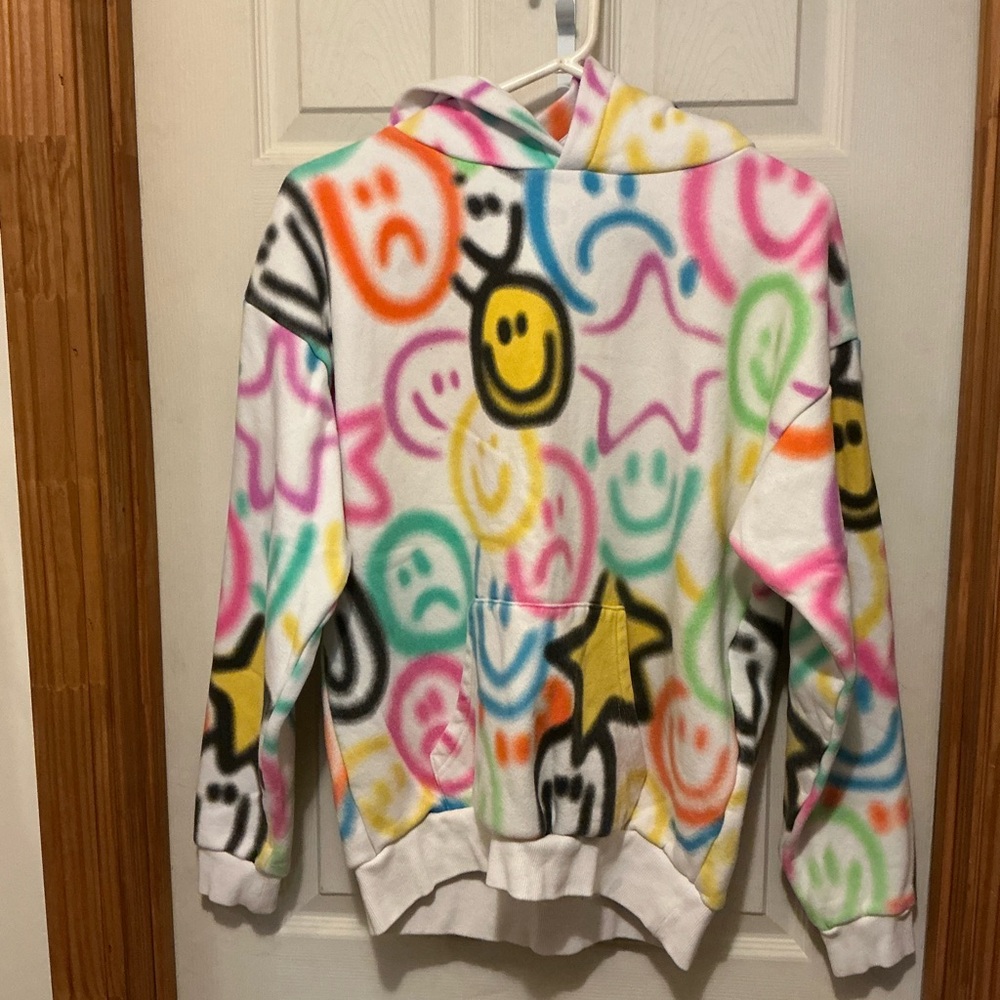 Pacsun graffiti smiley face hoodie